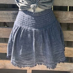 Denim colored skirt
